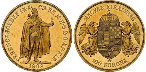 Franz Joseph I. (1848-1916) 100 Korona 1908 KB