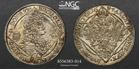 Leopold I. (1657-1705) ¼ Thaler 1694 KB