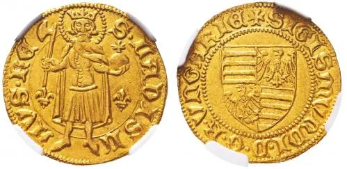Sigismund (1387 - 1437) Goldgulden Kaschau-02
