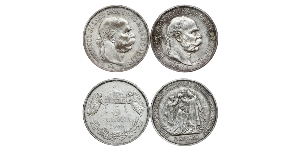 Franz Joseph I. (1848-1916) 5 Korona 1900, 1907 KB