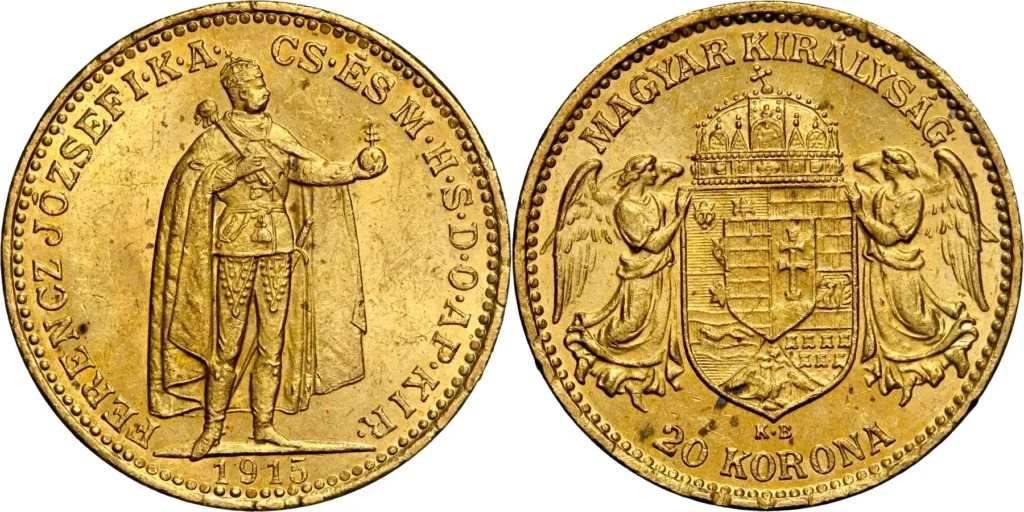Franz Joseph 20 Korona 1915 KB